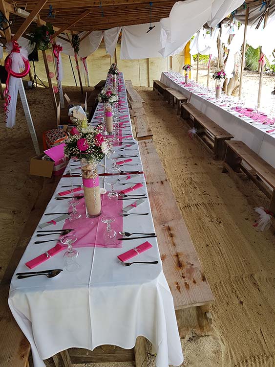 Mariage à la plage