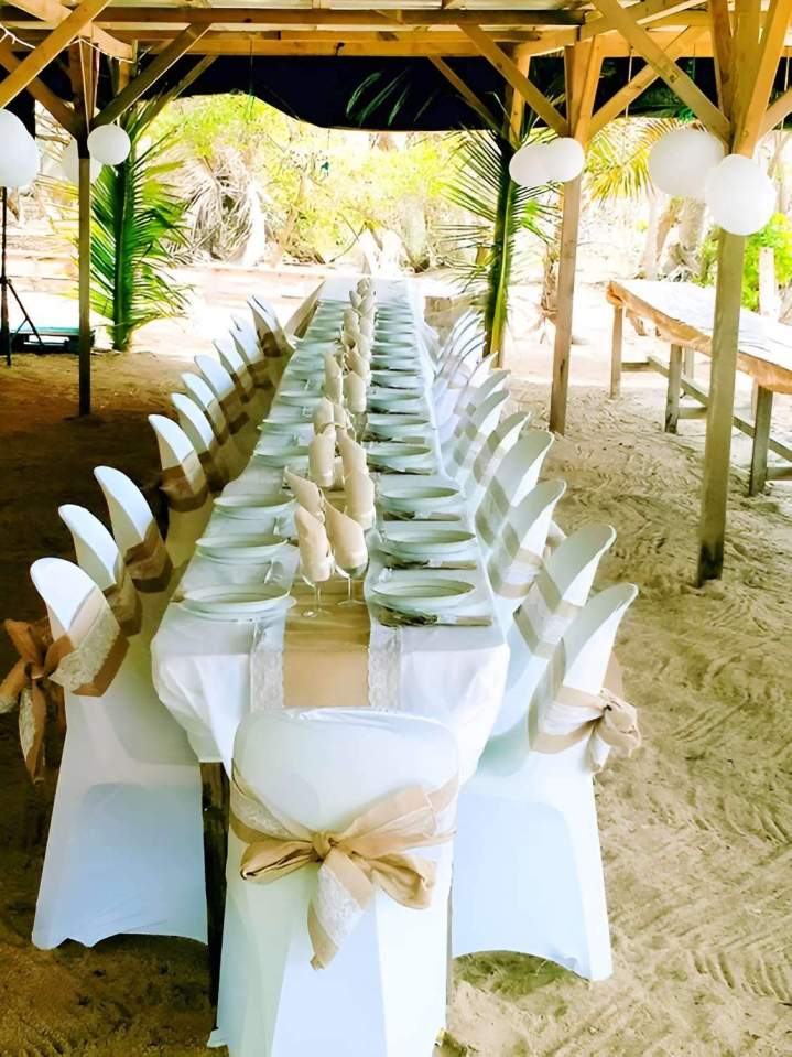 Célébrer vos moments importants sur une plage privée